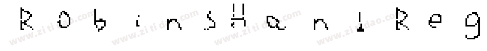 RobinsHand Regular字体转换
